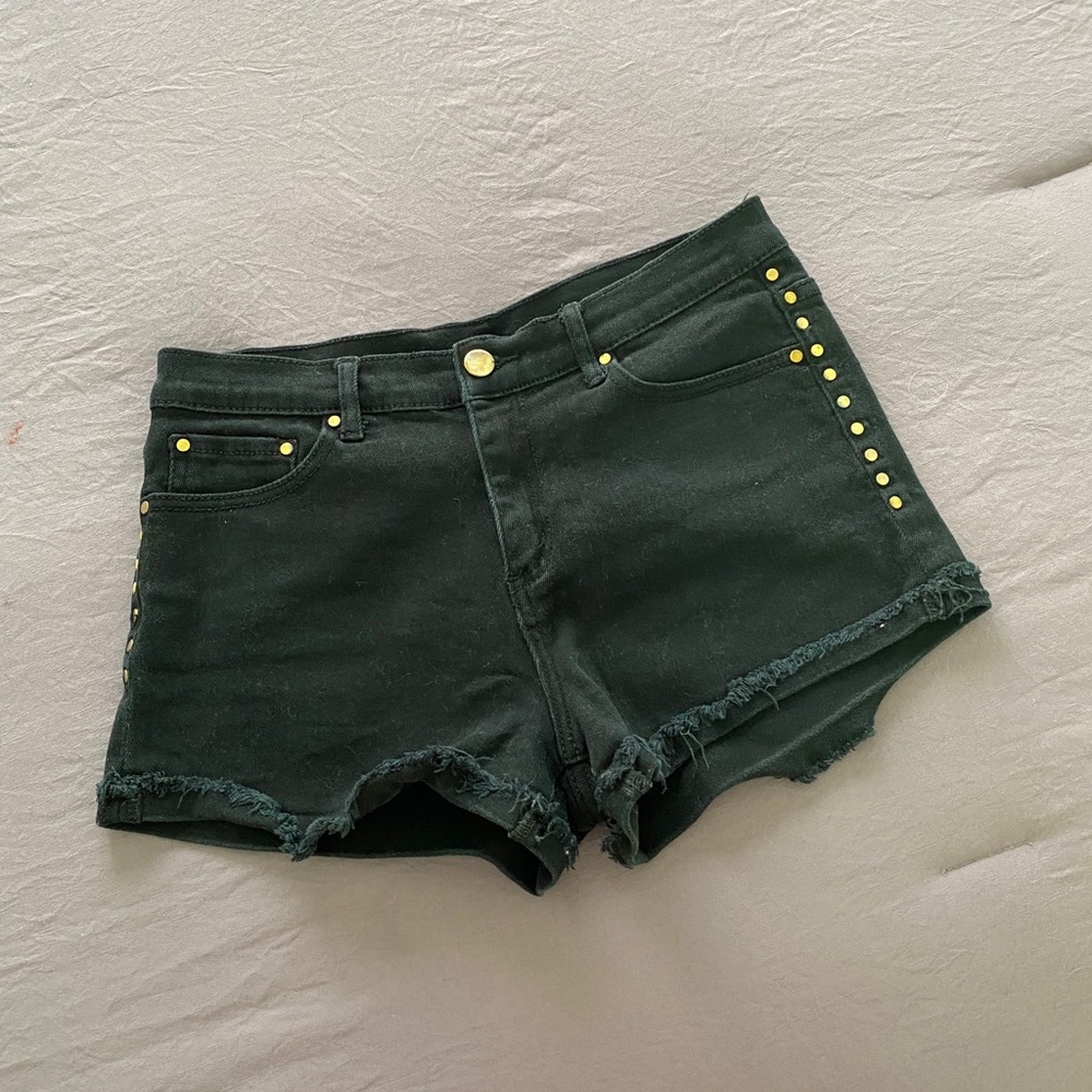 Black Jean Shorts